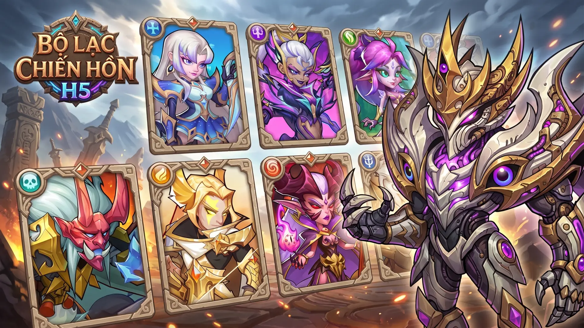 Bộ Lạc Chiến Hồn H5 Offline - Idle Heroes - Việt Hóa - GM - LAN | ABC