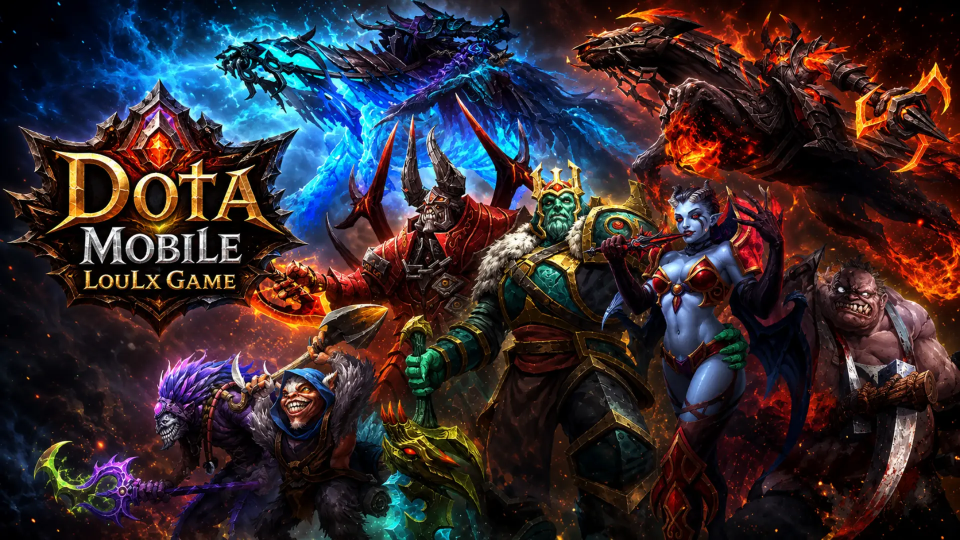Dota Mobile Offline - Thẻ Bài - Việt Hóa - LAN | ABC