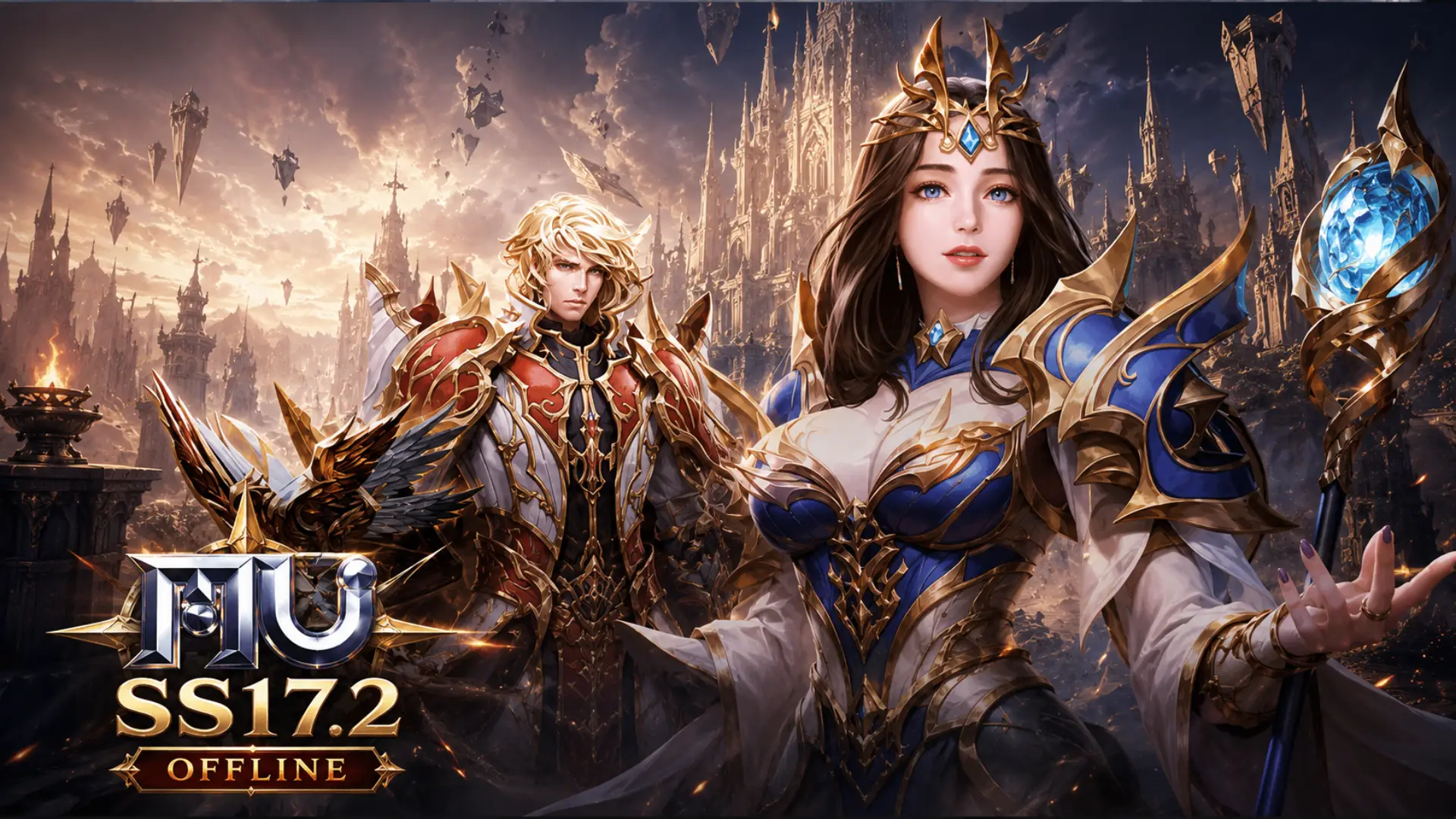 Mu SS17.2 Offline - Ngôn Ngữ English - 13 Class - White Wizard Kundun - Mage Lemuria | ABC
