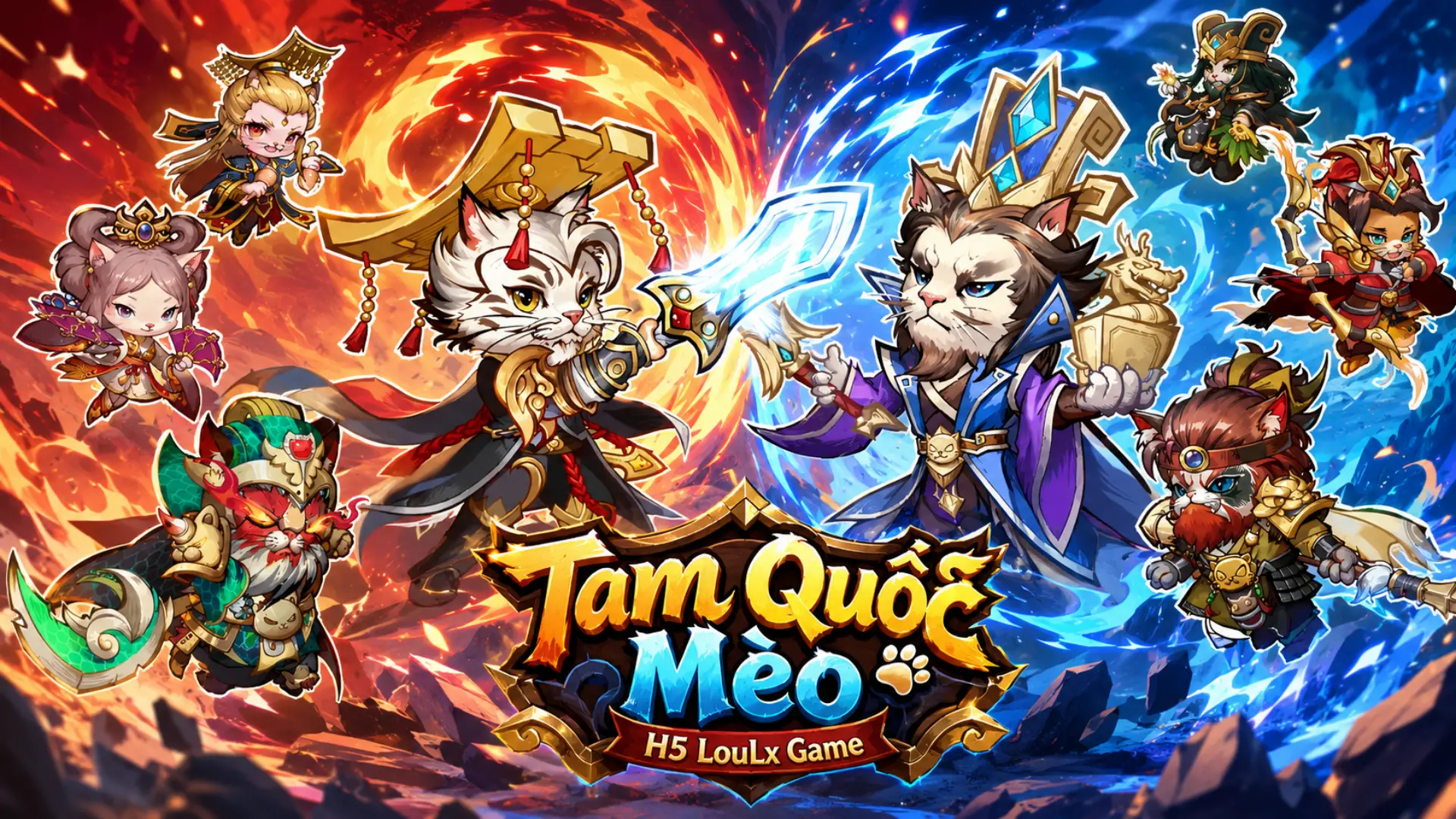 Tam Quốc Meo H5 Offline - UPDATE - Việt Hóa - Đa Nền Tảng - Mua Hàng Ingame - Tool GM - LAN | ABC