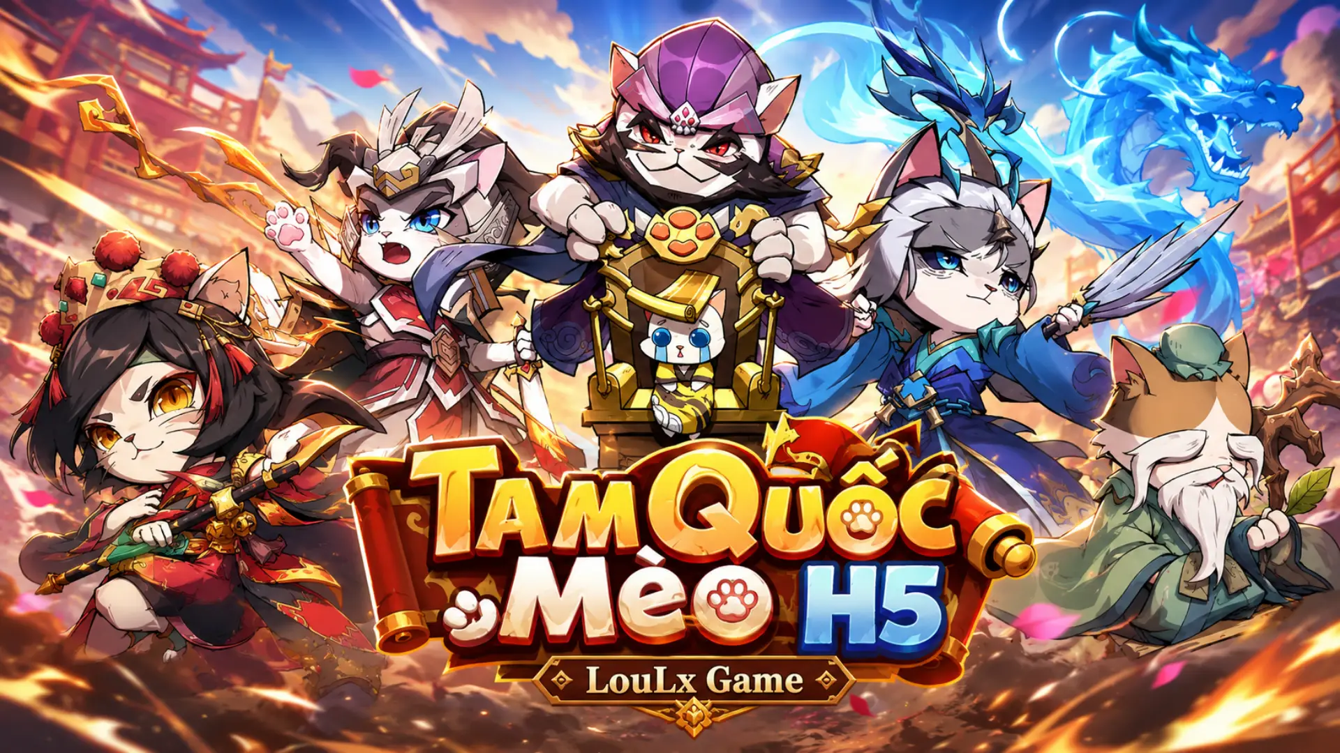 Tam Quốc Mèo H5 Online - Webshop - Giftcode - Linux - Mua Hàng Ingame - TM | ABC